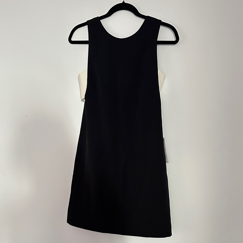 [Zara] Classic Black and White Cutout Dress